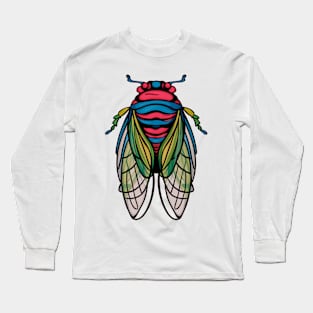Cicada Fest 2024 Cicada Entomology Lover Broods XIX XIII Long Sleeve T-Shirt